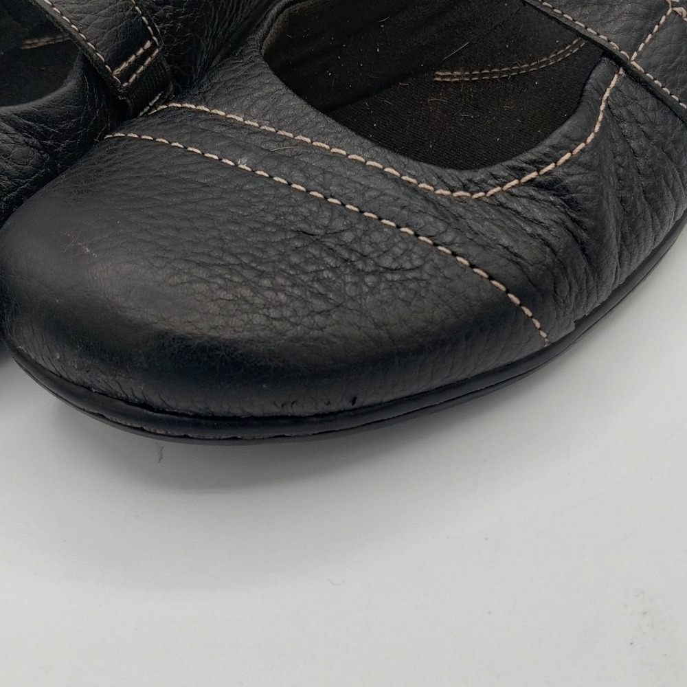 Clarks bendables, women's black flats, size 11 M - Picture 10 of 12
